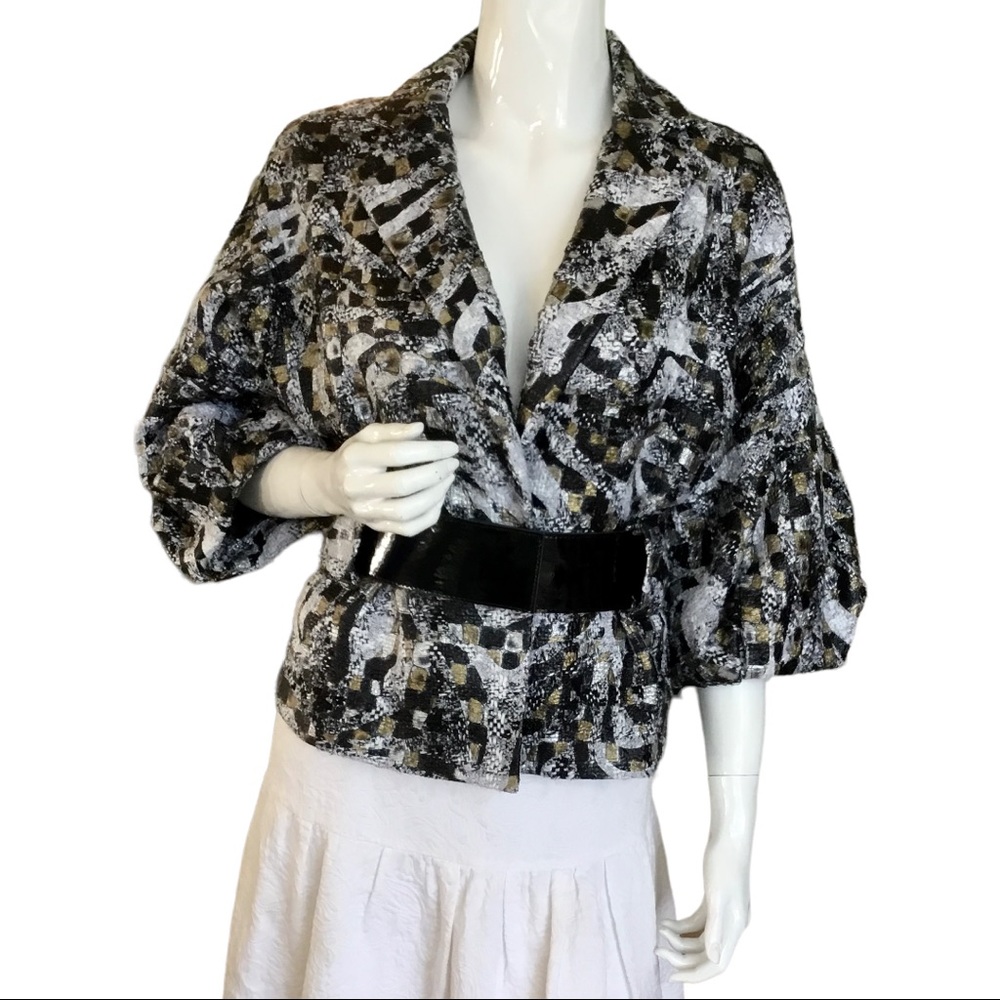 CARTISE BELTED  FLOUNCE SLEEVE JACKET